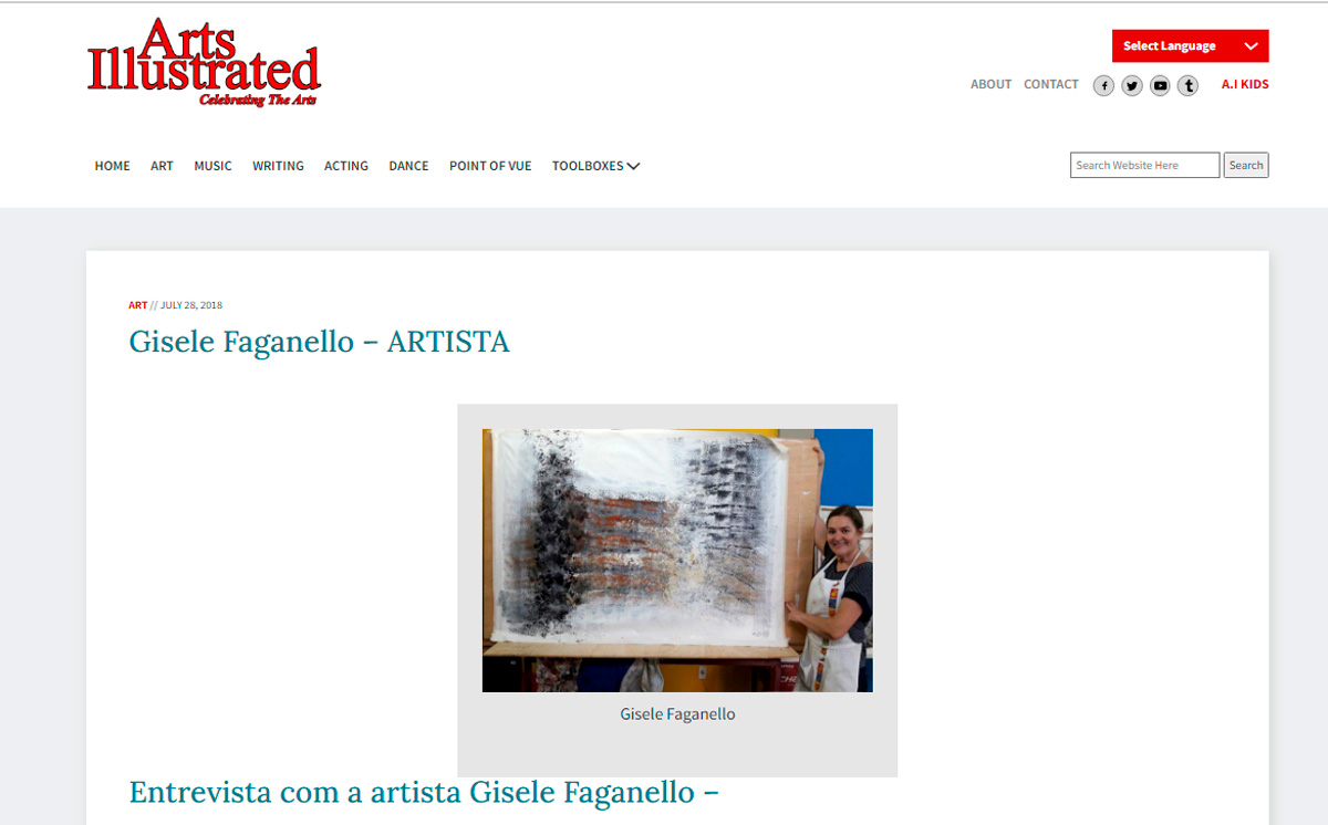 Entrevista com a artista Gisele Faganello 