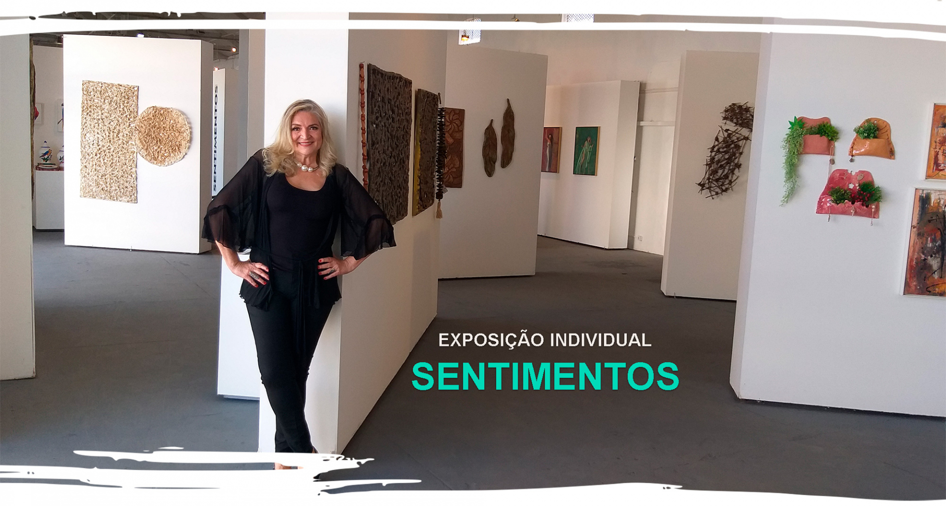 Salão de Exposições da Estação Cultura recebe obras de Gisele Faganello