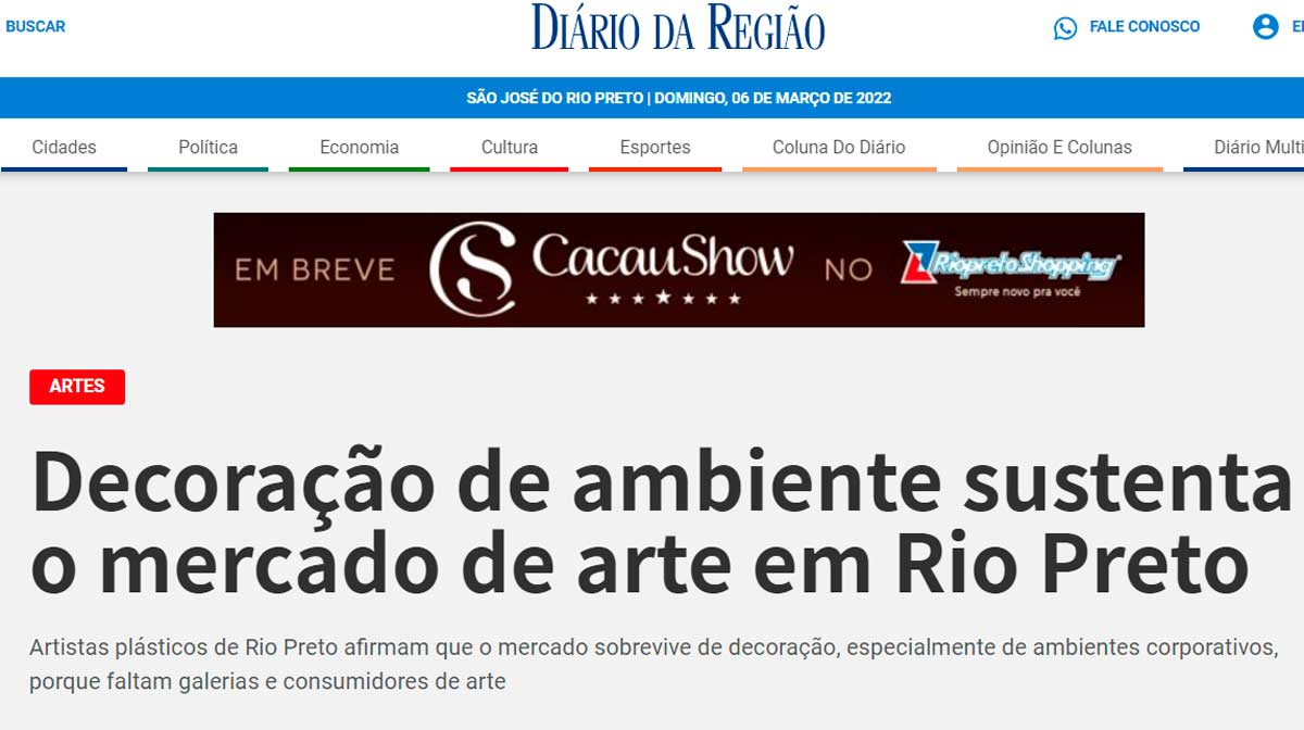 Decoração de ambiente sustenta o mercado de arte em Rio Preto