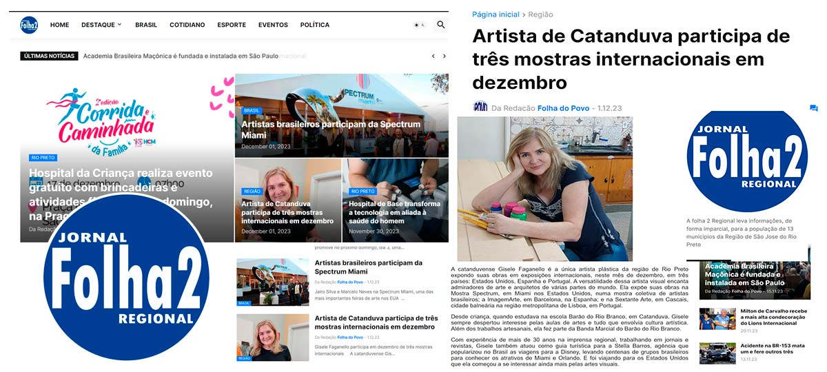 Artista de Catanduva participa de três mostras internacionais em dezembro