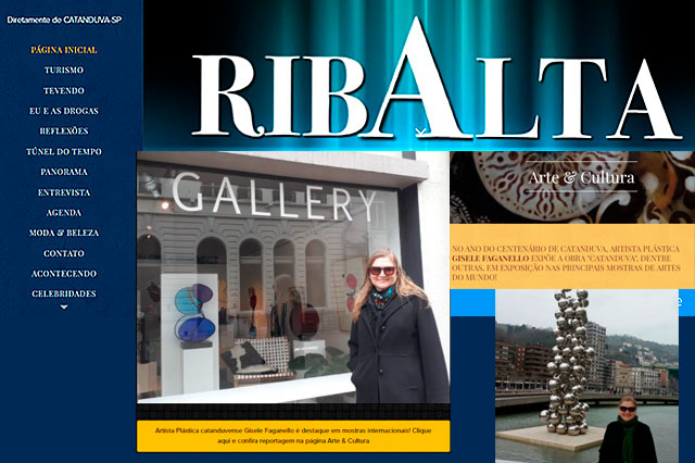 Ribalta destaca a artista Gisele Faganello